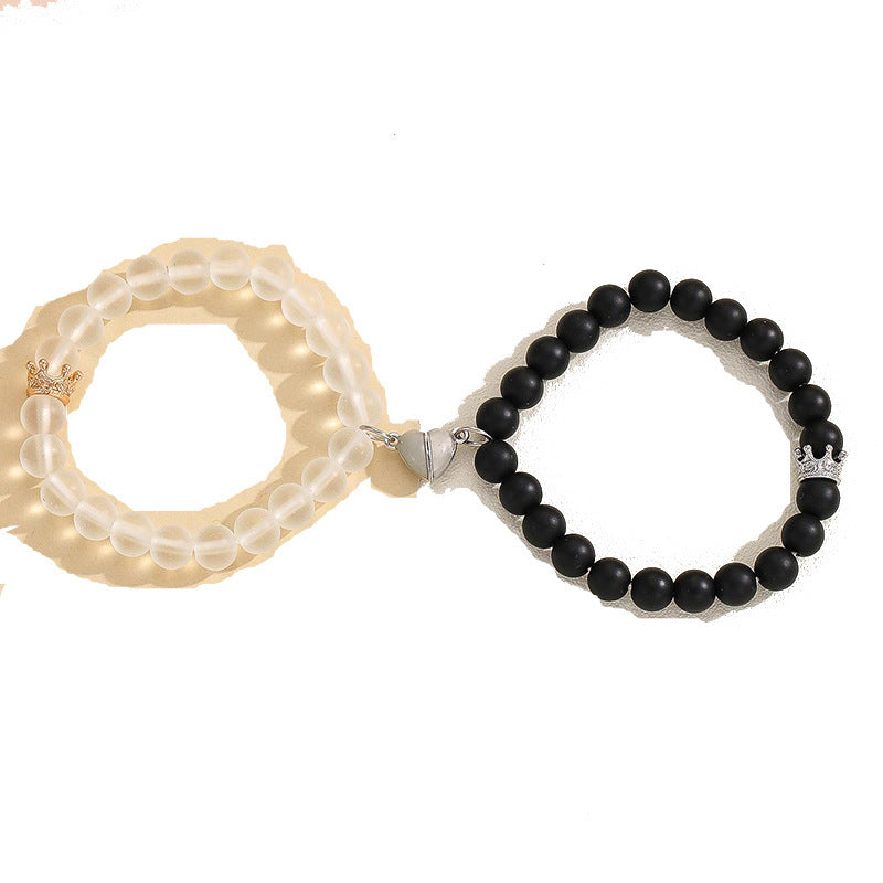Luminous Crown Bead Bracelets– 2-Piece Set