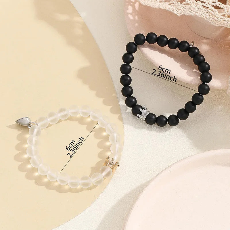 Luminous Crown Bead Bracelets– 2-Piece Set