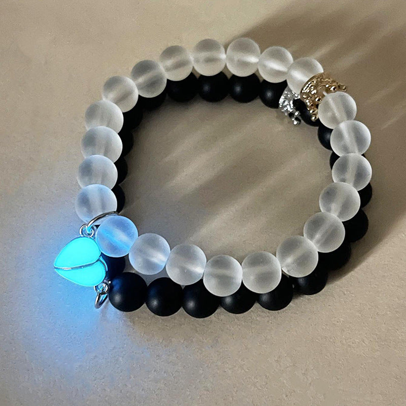 Luminous Crown Bead Bracelets– 2-Piece Set